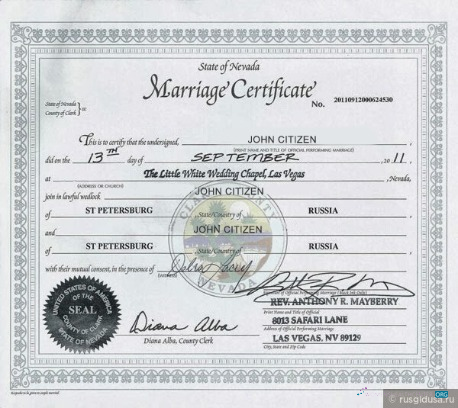Download Nevada County clark marriage certificate Photoshop template